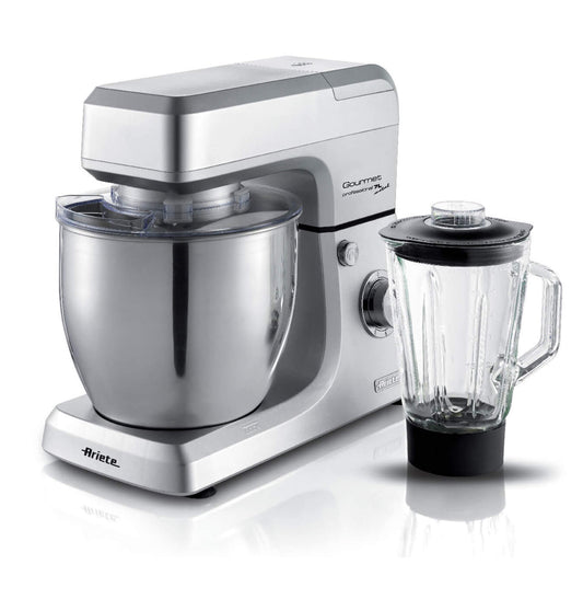Gourmet Professional 7L Metal
1598/10
Impastatrice con Frullatore Planetaria 7 litri di capacità. Completa di accessori frusta elettrica per montare e gancio per impastare