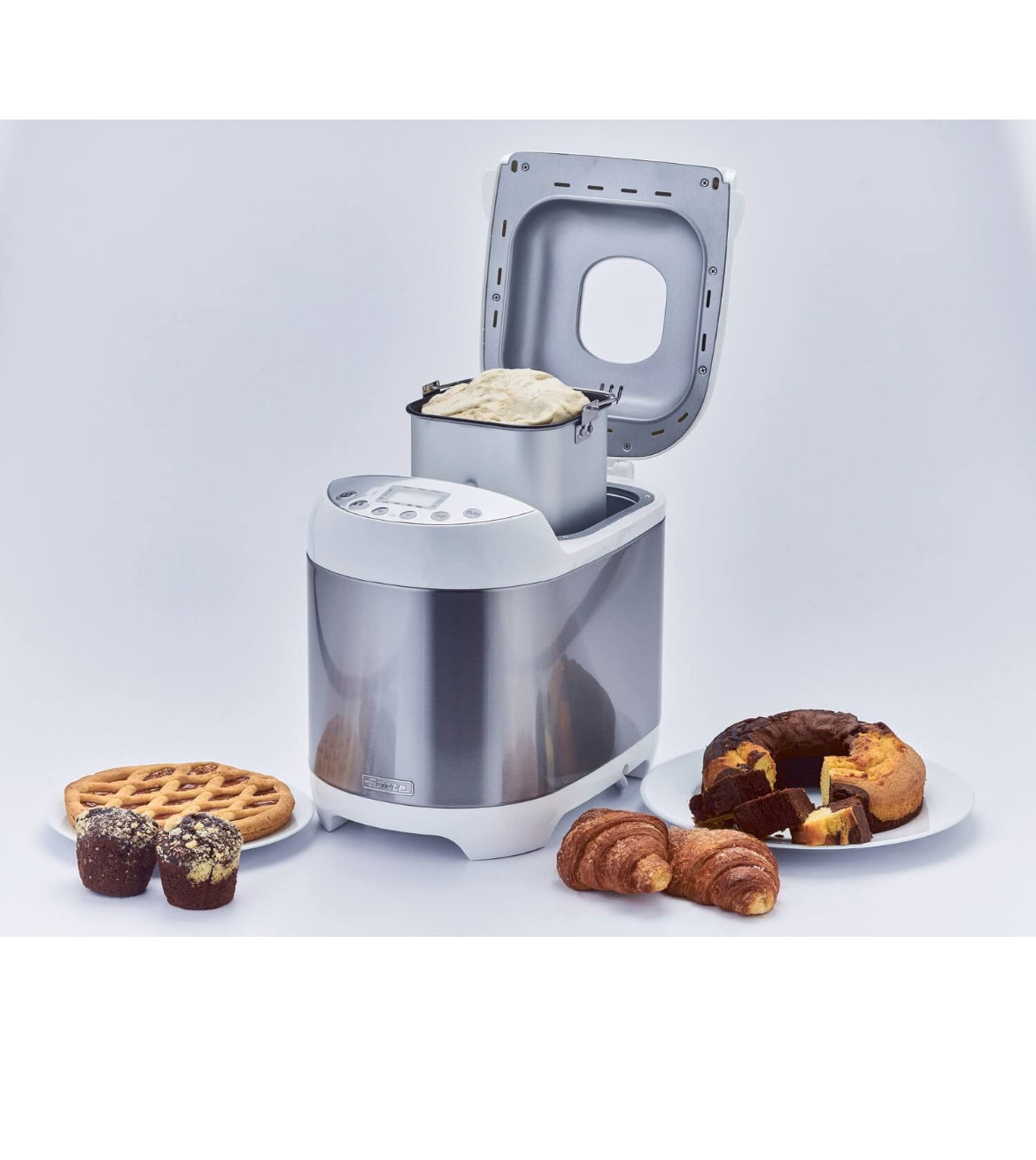 Panexpress 1000 Metal
0133/00
La macchina del pane impasta, lievita e cuoce il pane fatto in casa, anche gluten free. Impasta pizza e dolci, prepara marmellate e yogurt