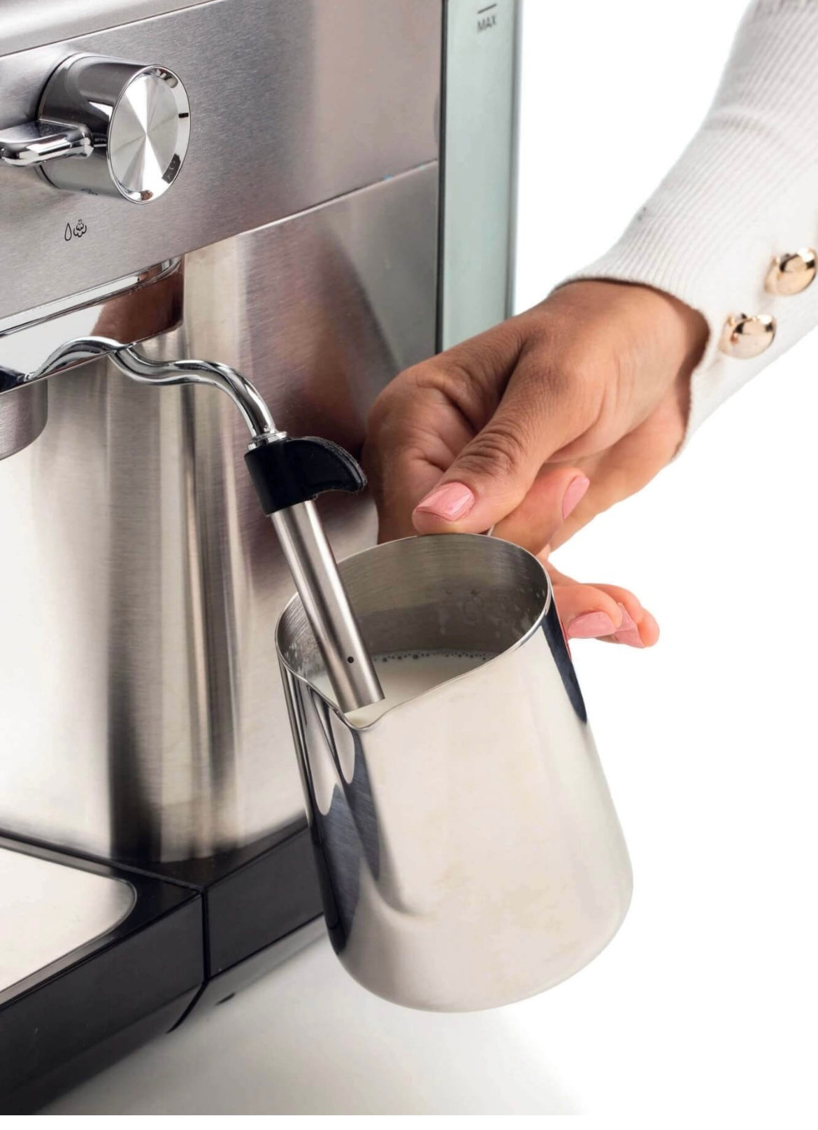 MACCHINA DA CAFFÈ ESPRESSO ARIETE IN METALLO CON MANOMETRO