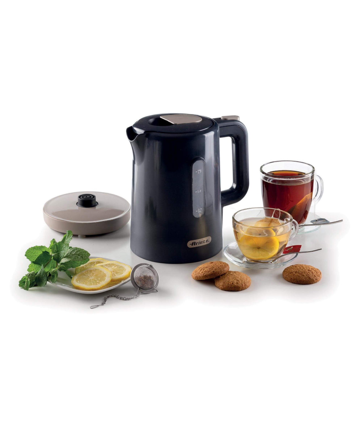 Breakfast
Bollitore 1,7L Breakfast Dark & Sahara Grey
2846/00
2200 w di potenza. Base cordless 360°. Spegnimento automatico. Pratico e ideale per ogni angolo della cucina. Grigio scuro & Tortora