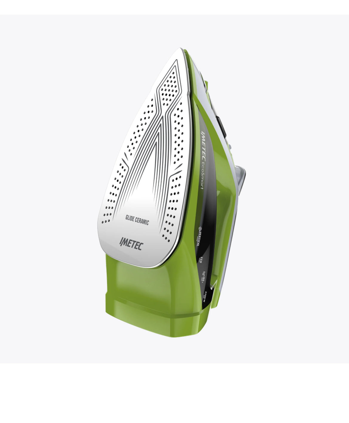 Ferro da stiro a vapore con Eco Technology e piastra Glide Ceramic per risultati eccellenti con consumi ridotti. 2200 W. Colpo vapore 180 g, anticalcare. 9043