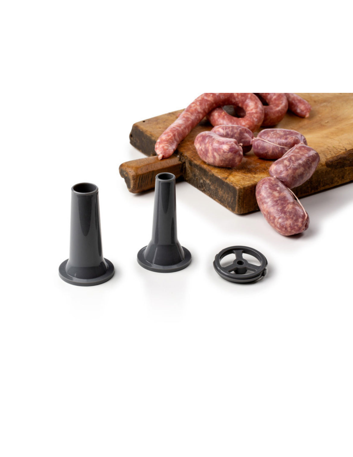 Accessori per Impastatrice Moderna mod.1589
4079/00
Kit di accessori da utilizzare con l’impastatrice moderna mod. 1589: tritacarne, insaccatrice e trafila pasta.