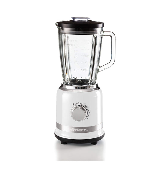 Frullatore Bianco Moderna
0585/01
Per cocktails, frappè, smoothies e salse. 4 velocità di preparazione, tazza in vetro graduata, 4 lame in acciaio inox super resistenti e funzione Pulse. Bianco