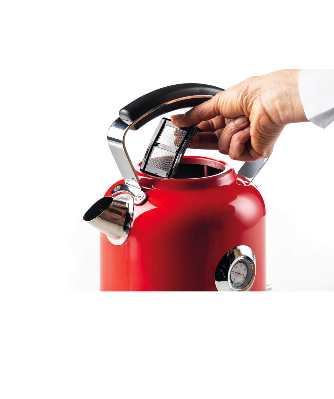 Bollitore Elettrico Moderna Rosso
2854/00
Bollitore da 1,7 Litri della Linea Moderna Ariete. Termometro esterno. Filtro rimovibile. Autospegnimento. Rosso. Un tocco di stile nella tua cucina!