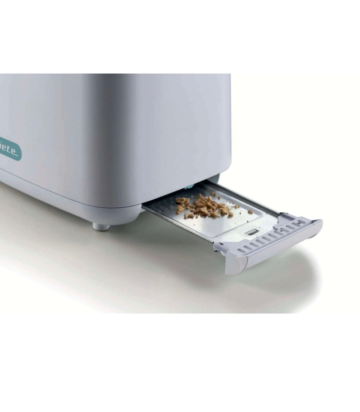 Tostapane Breakfast White & Aegean Teal
0157/04
760 W. Scegli il livello di doratura. Pulizia facile e veloce con vassoio raccogli briciole. Pinze in acciaio inox. Per 2 fette. Pratico e ideale per ogni angolo della cucina. Bianco& Celeste