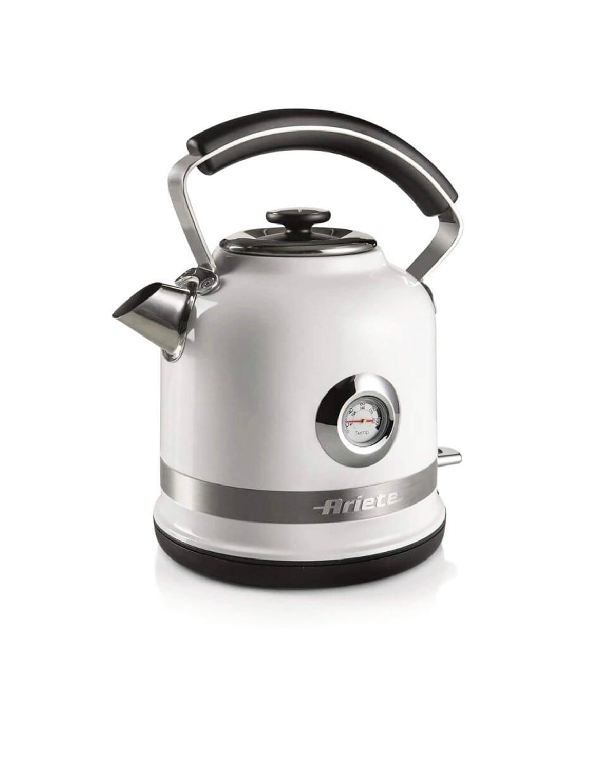 Bollitore Elettrico Moderna Bianco
2854/01
Bollitore Bianco da 1,7 Litri della Linea Moderna Ariete. Termometro esterno. Filtro rimovibile. Autospegnimento. Un tocco di stile nella tua cucina!