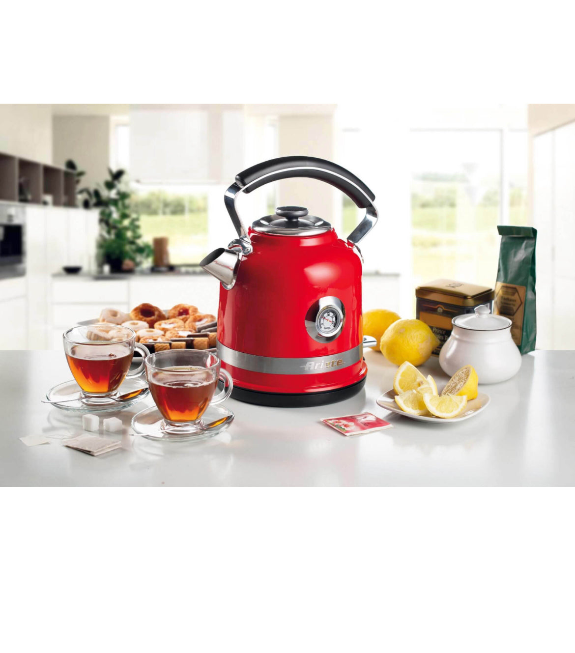 Bollitore Elettrico Moderna Rosso
2854/00
Bollitore da 1,7 Litri della Linea Moderna Ariete. Termometro esterno. Filtro rimovibile. Autospegnimento. Rosso. Un tocco di stile nella tua cucina!