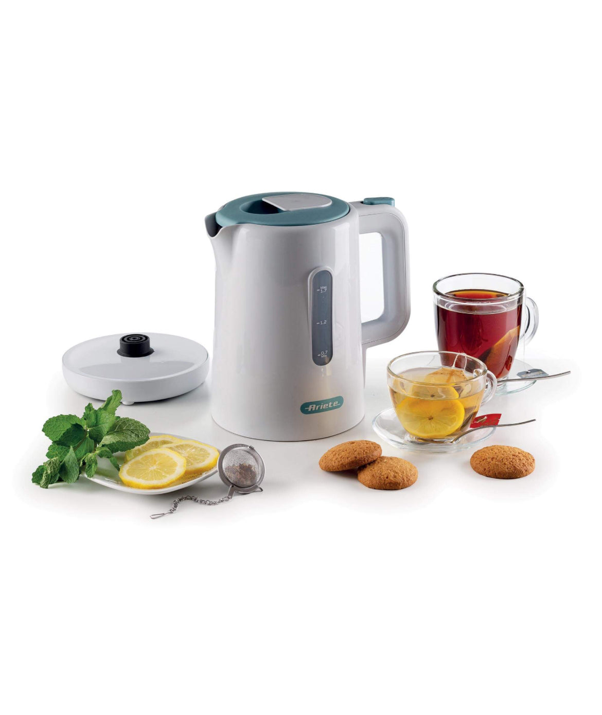Bollitore 1,7L Breakfast White & Aegean Teal
2846/01
2200 w di potenza. Base cordless 360°. Spegnimento automatico. Pratico e ideale per ogni angolo della cucina. Bianco & Celeste