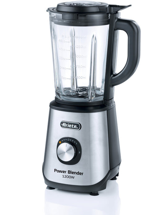 Power Blender 1200W
0579/00
1200W di potenza. 4 lame in acciaio inox. Piedini Antiscivolo. Funzione tritaghiaccio. Pratico e ideale per ogni angolo della cucina. Silver