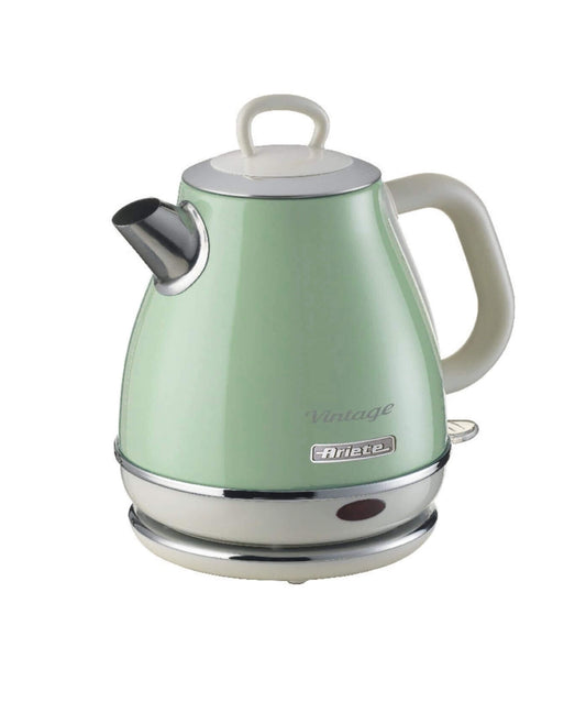 Vintage
Bollitore 1 Litro Vintage Verde
2868/04
Bolle 1 Litro di acqua in pochi istanti per tè, infusi e tisane. Base cordless 360°. Autospegnimento. Verde