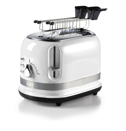 Tostapane Moderna Bianco
0149/01
Tostapane di design che unisce estetica e funzionalità per tostare perfettamente pane o sandwich farciti. 2 Fette con pinze in dotazione. 6 Livelli di Doratura. Funzioni: Cottura, Riscaldamento, Scongelamento. Bianco