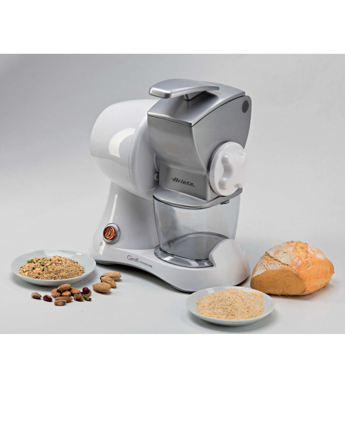 Gratì Professional
0448/10
Grattugia professionale ad alte prestazioni. Dotata di tramoggia in metallo, contenitore estraibile e coperchio salvafreschezza. Potenza 120w.