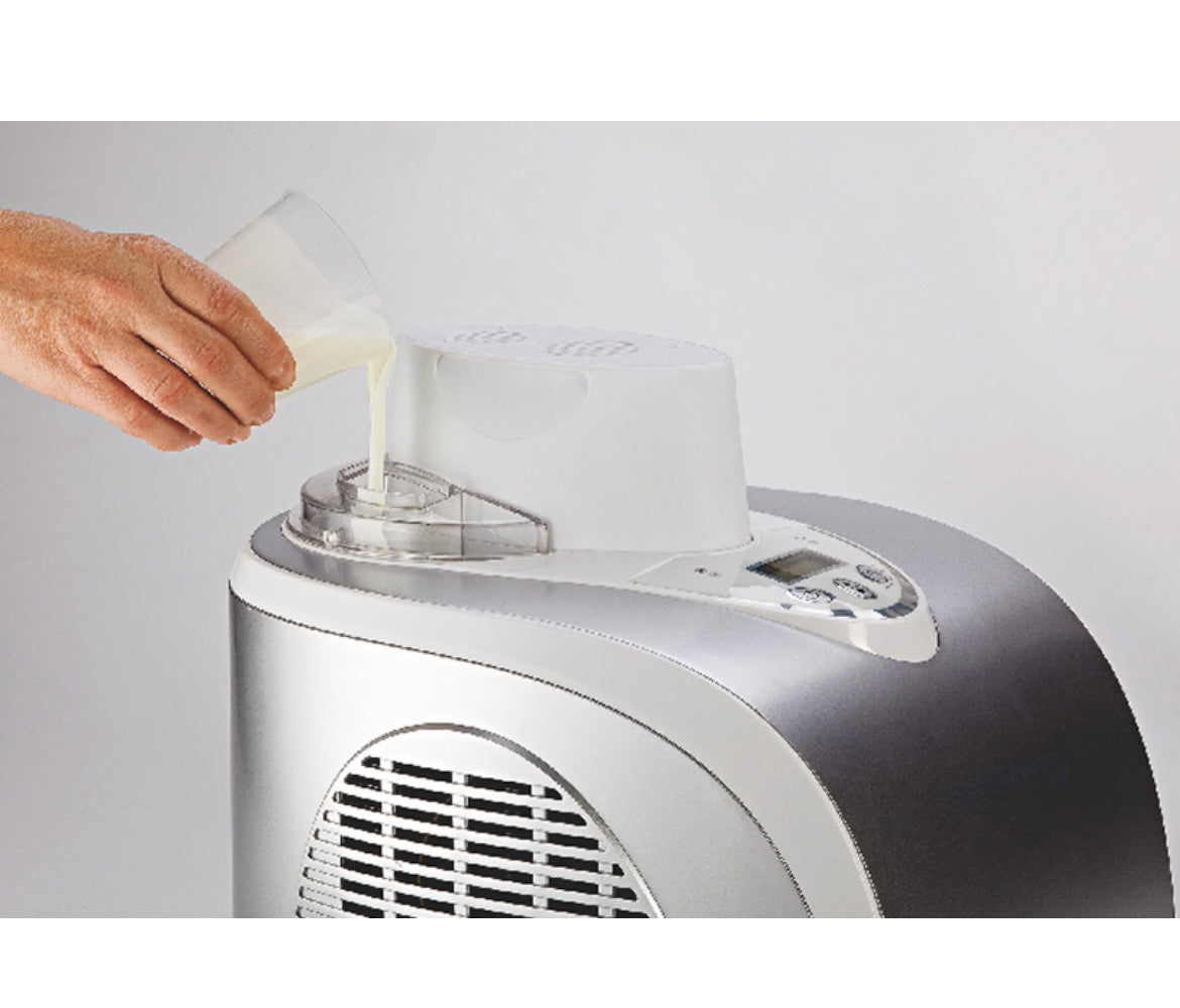 Gran Gelato Metal
0693/00
Gelatiera autorefrigerante per preparare il gelato fatto in casa. Cestello estraibile e compressore per creare un gusto dopo l’altro. Facile e intuitiva da utilizzare.