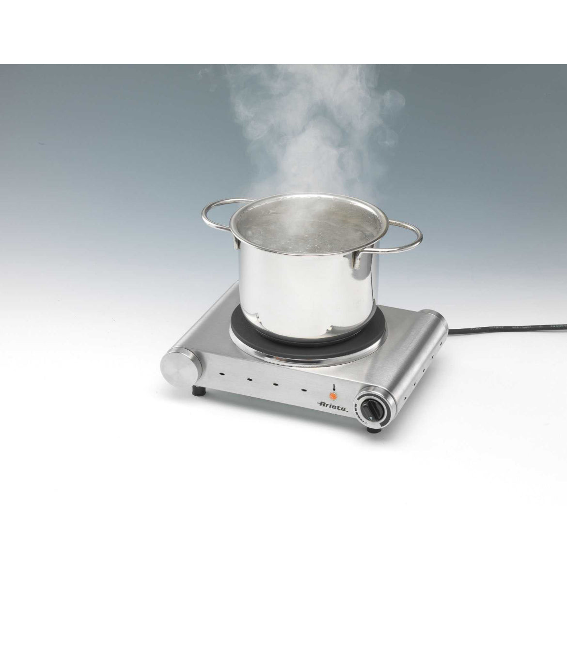 Piastra di cottura singola
0993/20
Fornello elettrico ideale per cucinare fuori casa in viaggio o campeggio