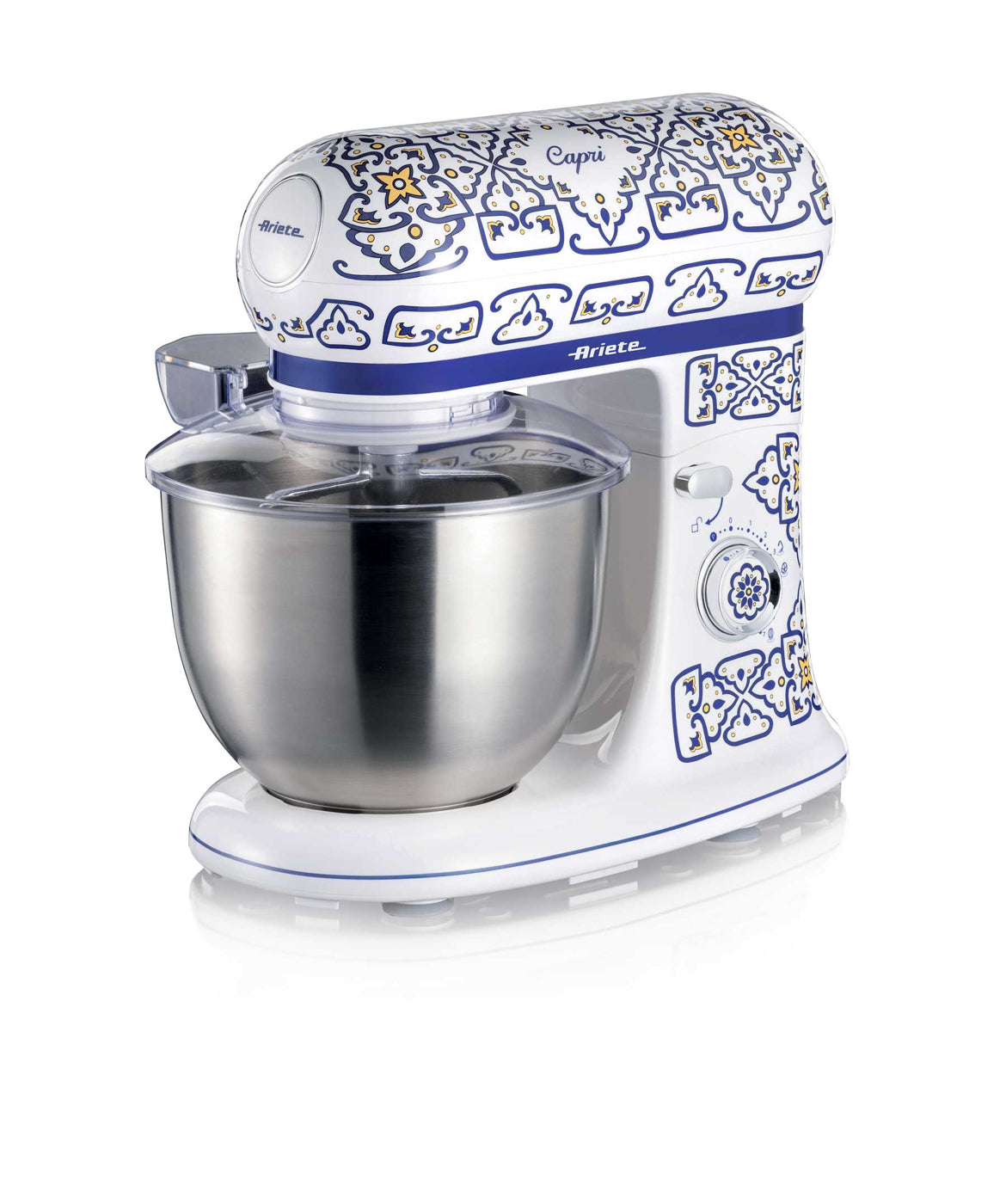 Impastatrice Planetaria Capri
1588/0C
Planetaria con tazza da 5,5 litri in acciaio inox. Gancio impasti duri, frusta impasti morbidi, frusta per montare. 7 velocità per impastare, montare e amalgamare tutti gli ingredienti.