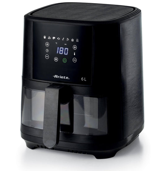 Friggitrice ad Aria 6L
4626/00
Per grandi quantità di fritto e tanta croccantezza. Adatta a fritture di pesce, carne, crocchette, patatine e alimenti impanati. 8 programmi preimpostati ideali per cene in famiglia e con amici. BPA Free