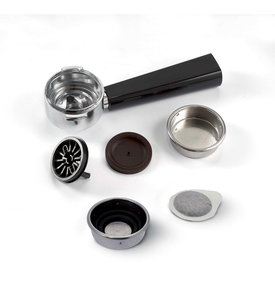 Macchina per caffè espresso Picasso Cialdissima
1366/50
Per caffè espresso e cappuccino, compatibile con caffè in polvere e cialde ESE. Serbatoio estraibile da 0,9 L. Nero