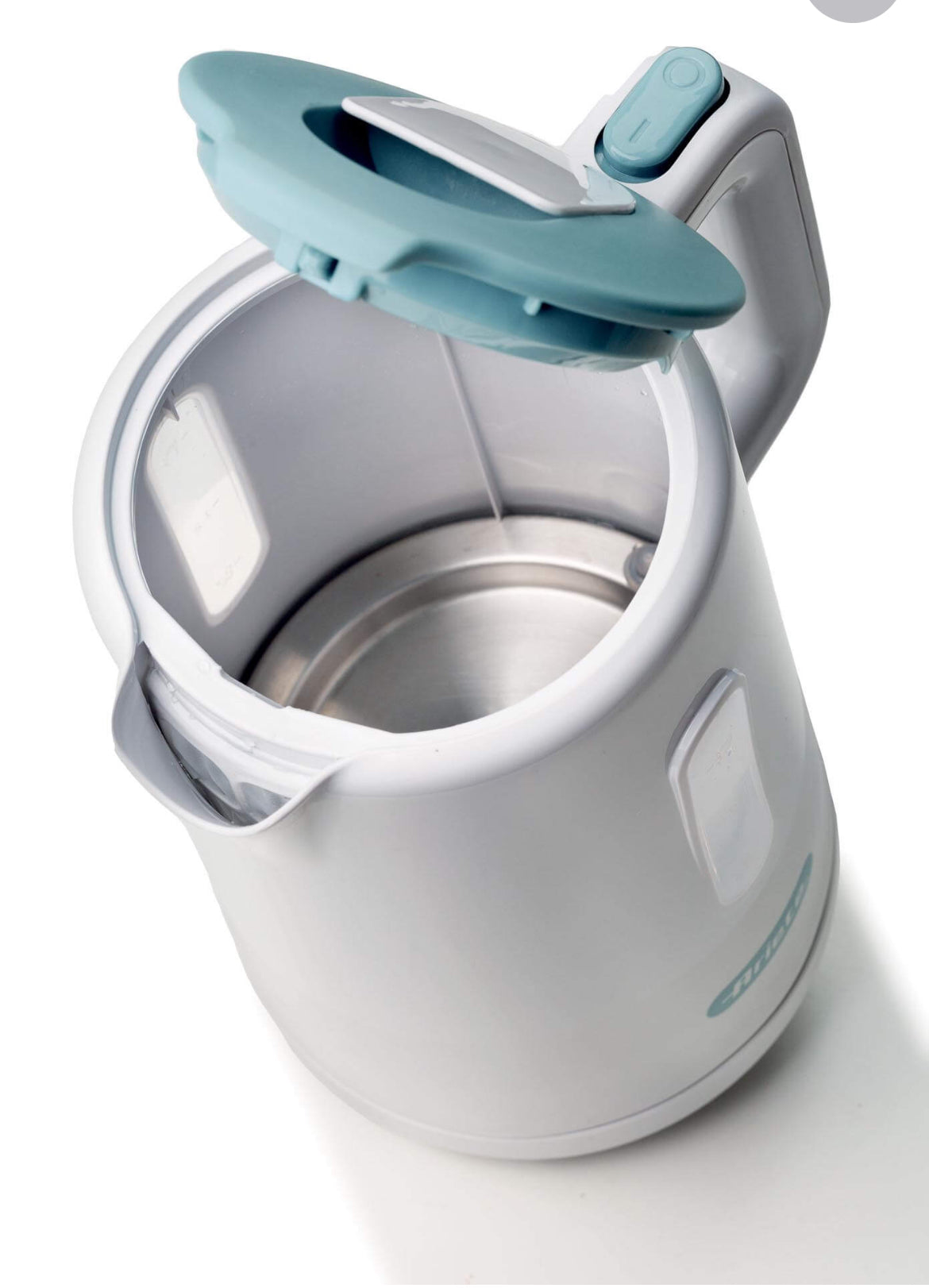 Bollitore 1,7L Breakfast White & Aegean Teal
2846/01
2200 w di potenza. Base cordless 360°. Spegnimento automatico. Pratico e ideale per ogni angolo della cucina. Bianco & Celeste