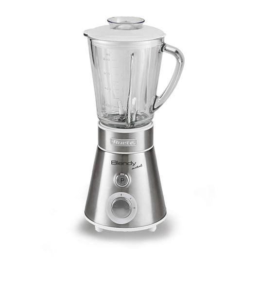 Blendy Metal
0561/00
Dotato di lame in acciaio inox. Capacità tazza in vetro 800 ml. Potenza 300W. 2 velocità + Pulse.