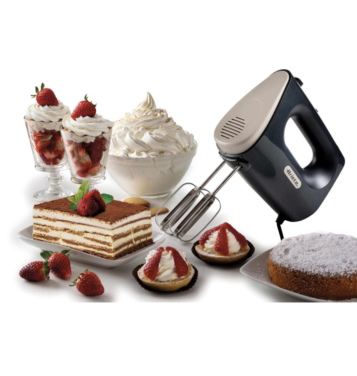 Sbattitore elettrico Breakfast Dark & Sahara Grey
1545/00
Miglior omogeneità dei prodotti e tempi di lavorazione ridotti. 450W. 5 velocità + Funzione Turbo con fruste elettriche per montare e impastare. Grigio scuro & Tortora