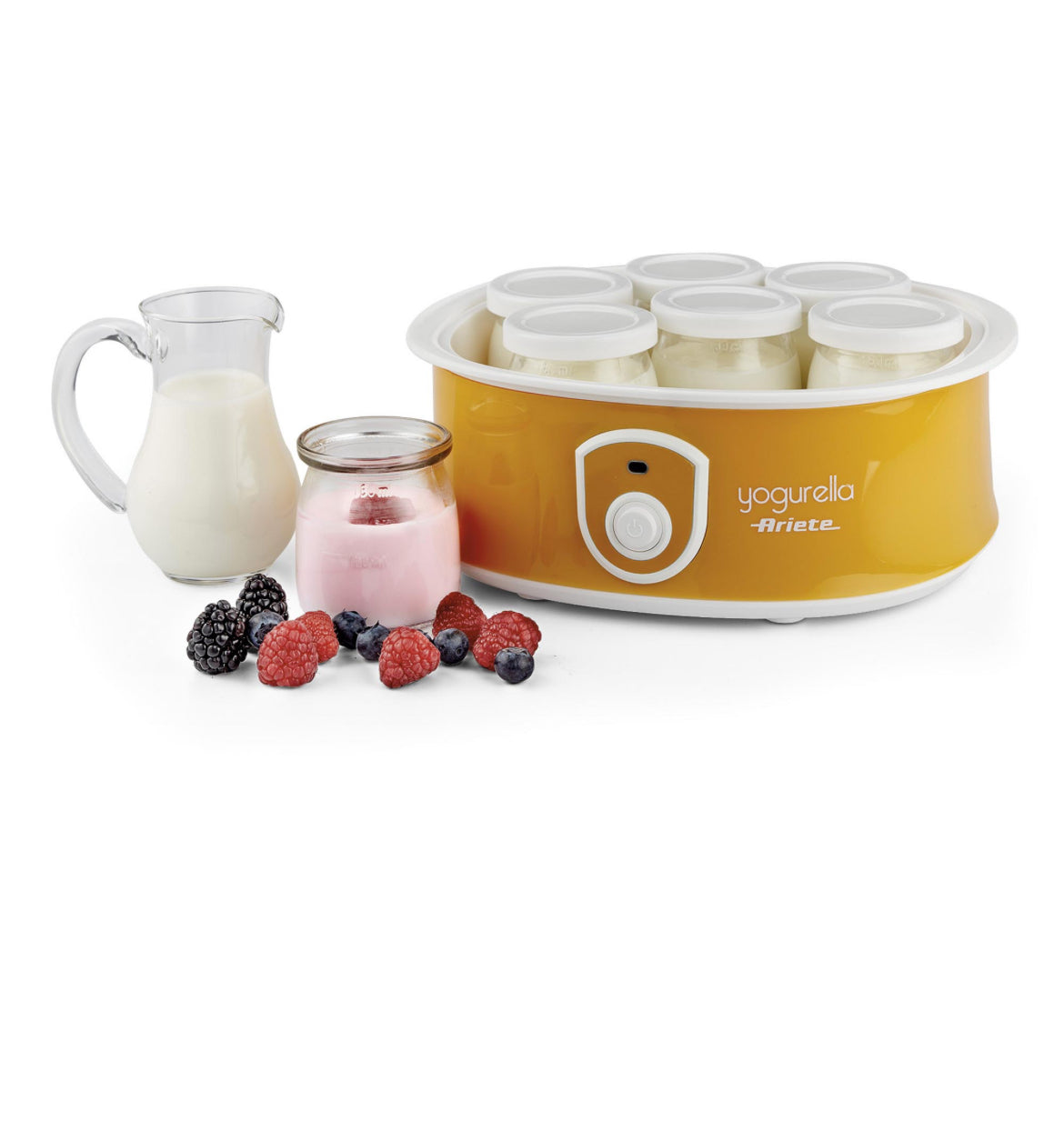 Yogurella
0617/00
Yogurtiera con capacità di 1,3L e dotata di 7 vasetti in vetro con coperchio grazie ai quali è possibile preparare contemporaneamente in sole 12 ore 7 diversi gusti di yogurt.