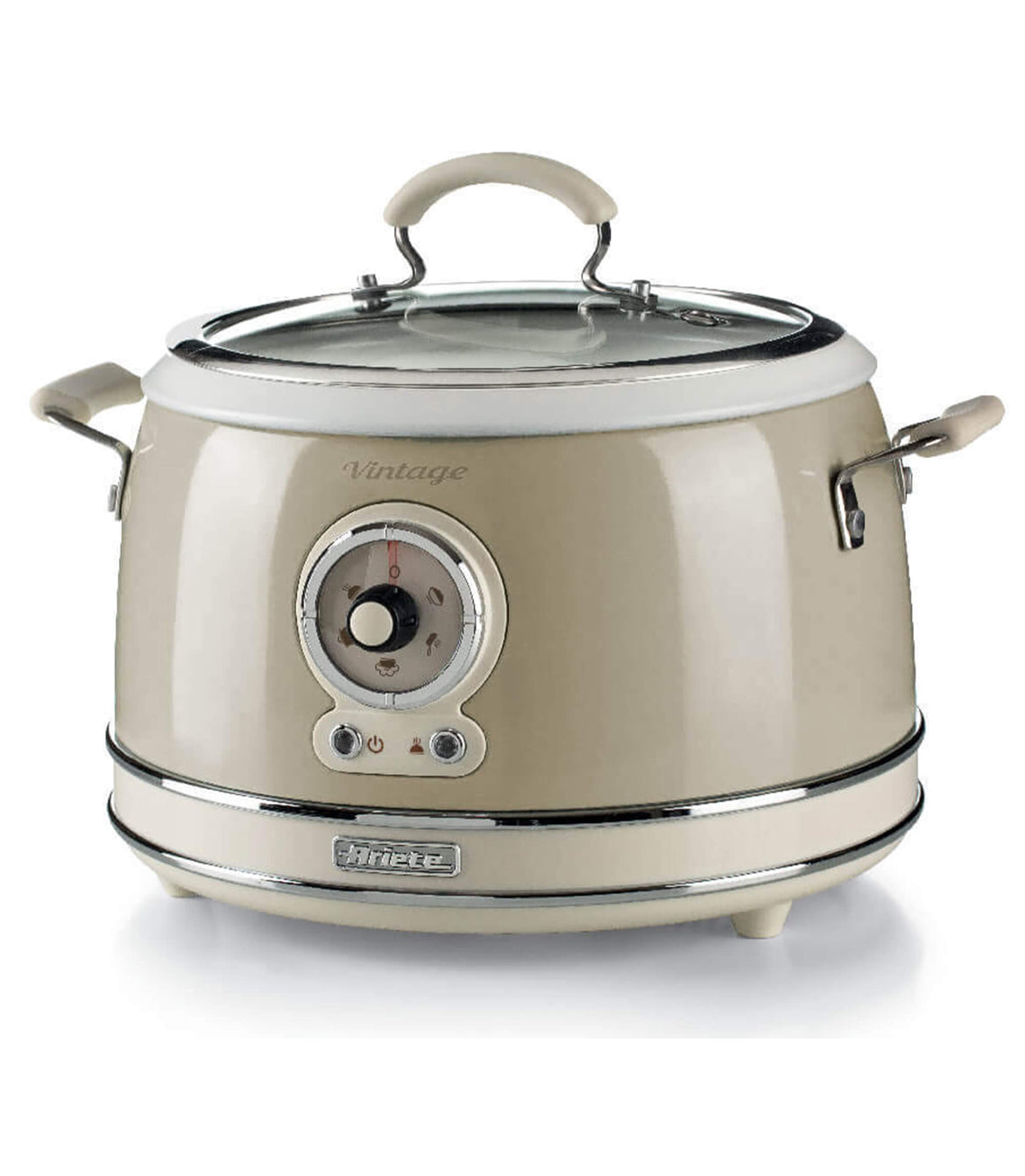 Rice Cooker & Slow Cooker beige
2904/03
Cuociriso elettrico e Slow Cooker con 5 diverse modalità di cottura: riso, sauté, a vapore, riscaldamento e slow cooker. Bowl in ceramica removibile e inseribile in forno a 180° per gratinare e terminare la cottura.