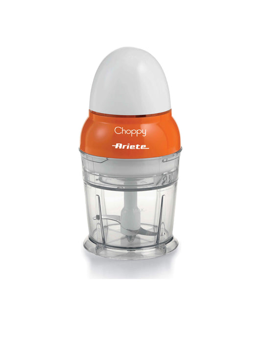 Choppy
1836/00
Tritatutto da 250 ml con lame in acciaio inox. Coperchio di sicurezza, facile da smontare e lavabile