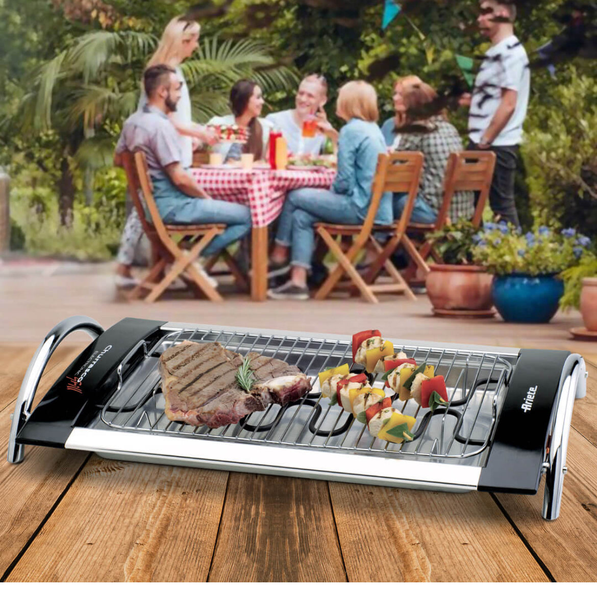 Churrasco Grill
0732/20
Barbecue Elettrico leggero e maneggevole. Con doppia griglia e potenza 2000w