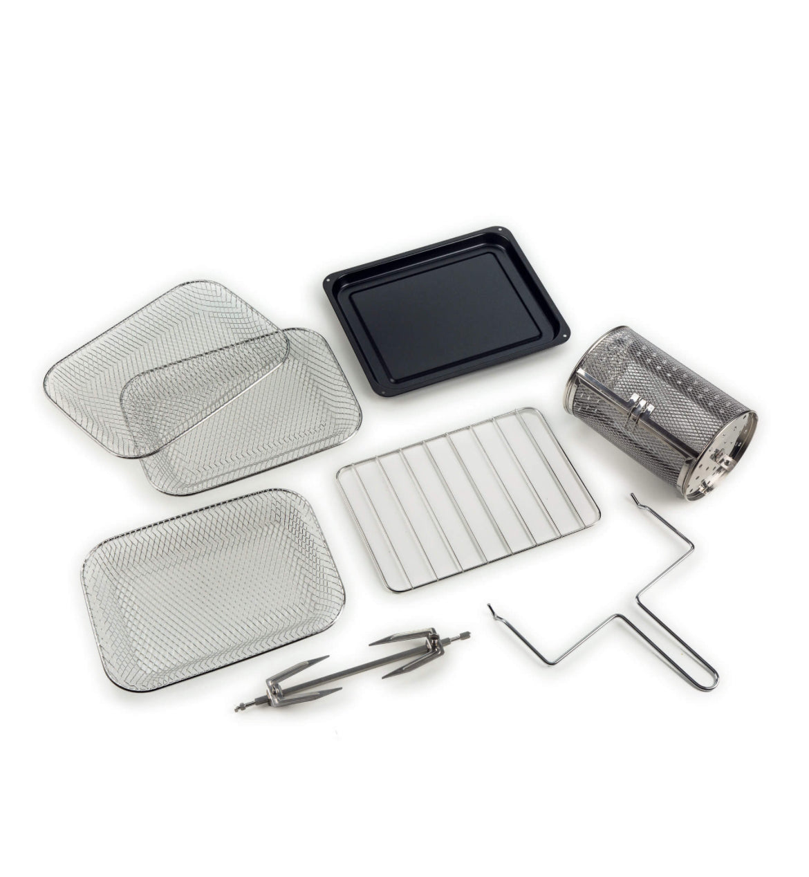 Friggitrice ad aria + Forno Vintage Celeste
4632/05
Per grandi quantità di fritto e tanta croccantezza, 16L di capacità. Adatta a fritture di pesce, carne, crocchette, patatine e alimenti impanati. Cestello trasparente. Con luce interna.