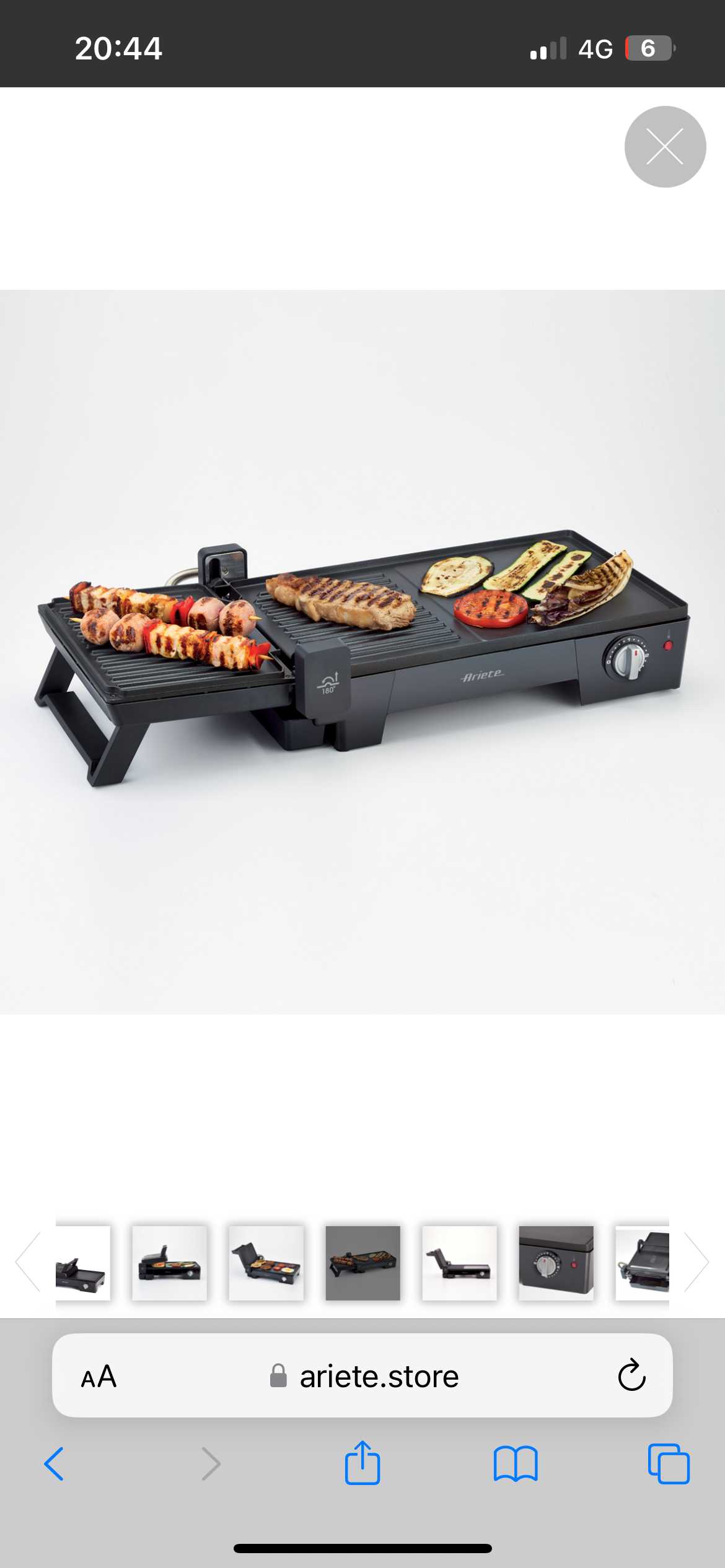 Multi Grill 3 in 1
1916/10
Griglia elettrica da tavolo 3 in 1 con piastra liscia e rigata, piastra a contatto, barbecue estendibile. Rotazione del coperchio a 180°. Termostato regolabile.