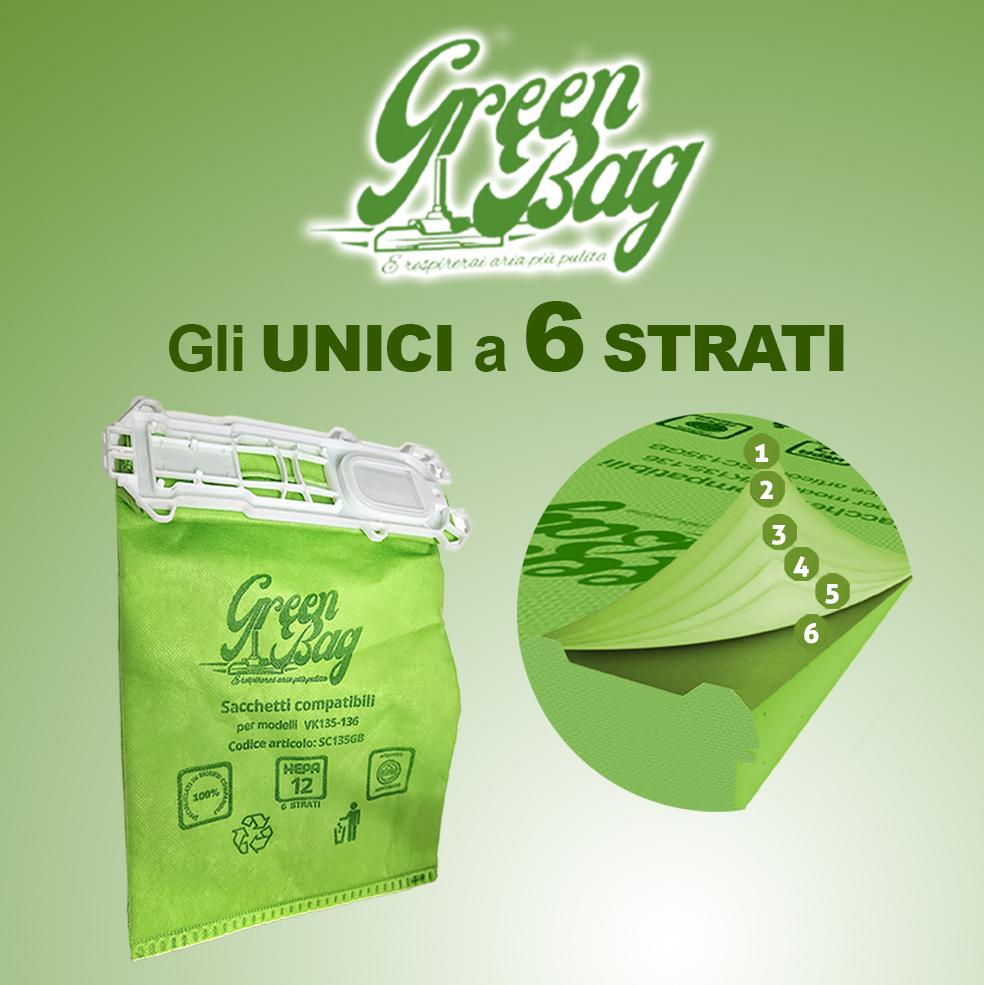 Sacchetti compatibili vk135/136