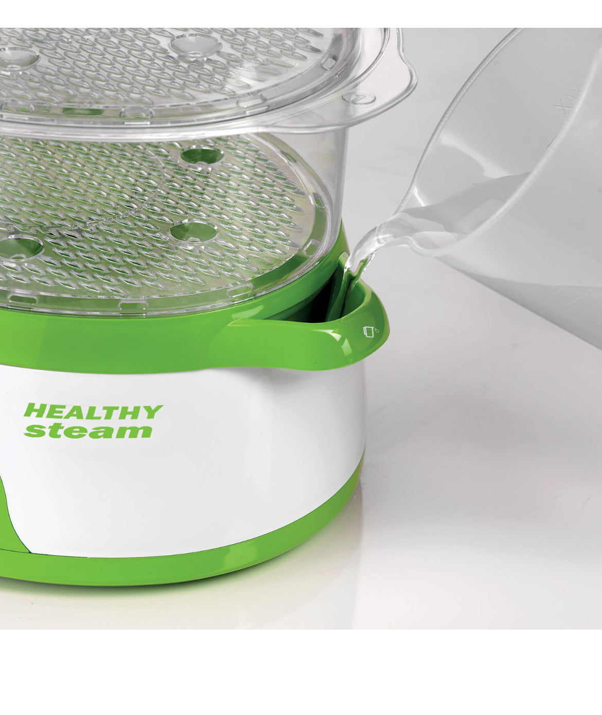 Healthy Steam
0911/01
Vaporiera elettrica per cuocere al vapore pesce, riso, carne, uova, verdure. Vapore pronto in 40 secondi. 3 cestelli con coperchio e cuoci riso.