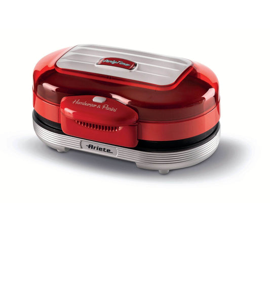 Hamburger Maker Party Time Rosso
0205/00
Doppie piastre antiaderenti per panini e hamburger. Scalda e griglia. Rosso
