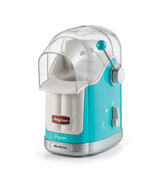 Pop Corn Maker Party Time Azzurro
2958/01
Macchina per fare pop corn croccanti, naturali e senza utilizzo di grassi in soli 3 minuti. 1100W. Serbatoio da 600g con leva per dosare 50g alla volta. Celeste.