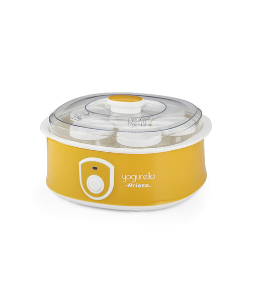 Yogurella
0617/00
Yogurtiera con capacità di 1,3L e dotata di 7 vasetti in vetro con coperchio grazie ai quali è possibile preparare contemporaneamente in sole 12 ore 7 diversi gusti di yogurt.