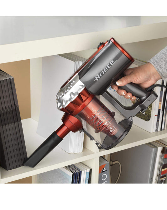 Handy Force
2761/10
Scopa elettrica con filo + aspirabriciole. Funzione 2in1. Serbatoio 0,6L e tecnologia ciclonica. Filtro Hepa.