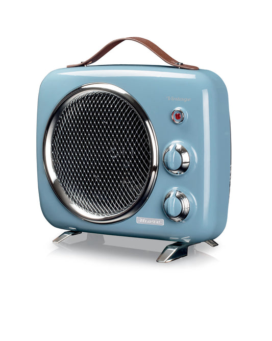 Vintage
Termoventilatore Vintage Celeste
0808/05
Termoventilatore Vintage, freddo e caldo con termostato regolabile e dal design anni '50 compatto e funzionale