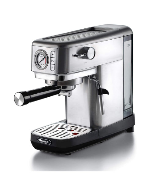 MACCHINA DA CAFFÈ ESPRESSO ARIETE IN METALLO CON MANOMETRO