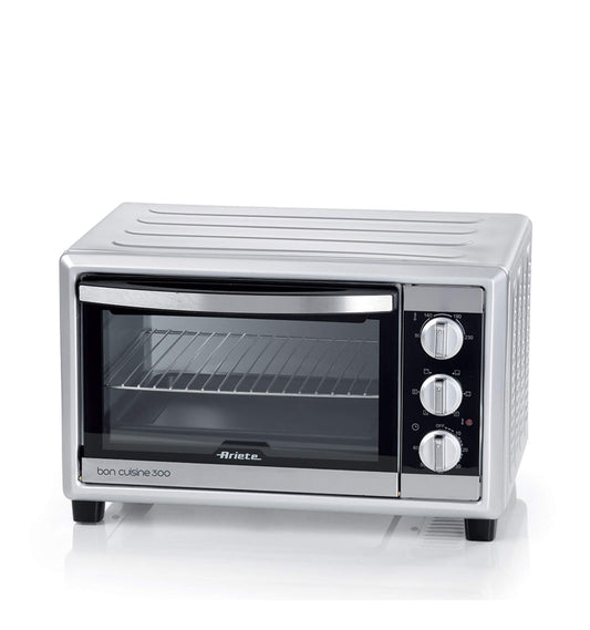 Bon Cuisine 300
0985/11
Forno elettrico 30 Litri con funzione statica e ventilata, 6 modalità di cottura, timer impostabile fino a 60’ e temperatura regolabile fino a 230°C.
