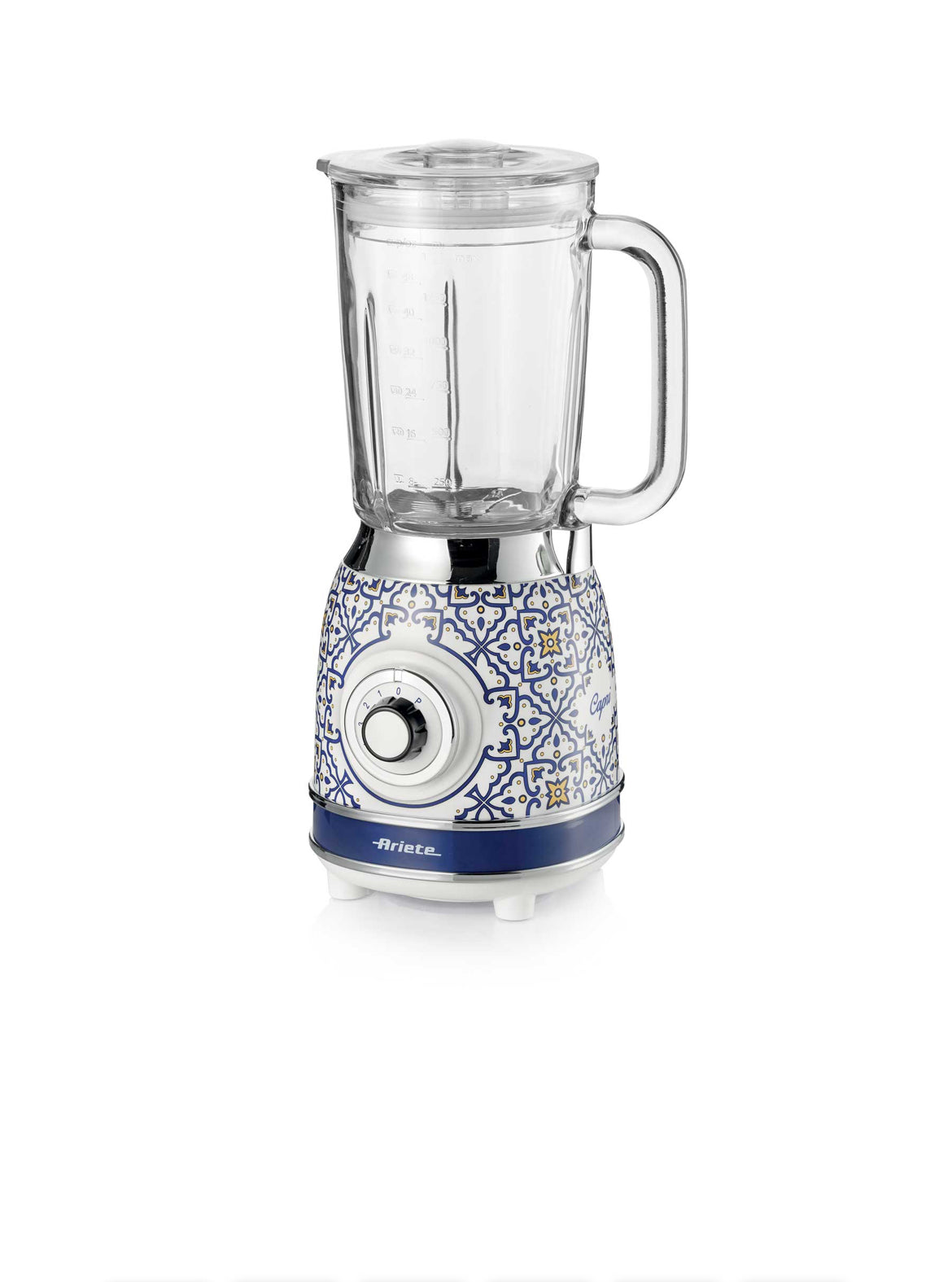 Frullatore con Tazza in Vetro Capri
0583/0C
Tazza in vetro da 1,5 Litri. 4 Velocità + Pulse con funzione tritaghiaccio. 4 Lame in Acciaio Inox.