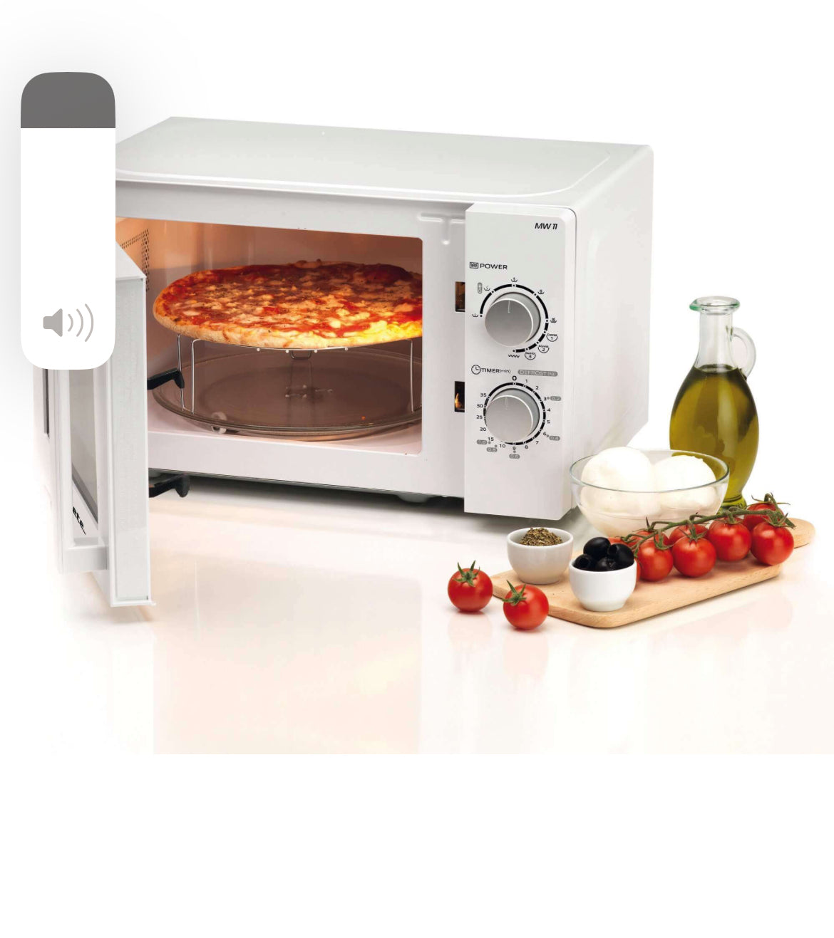 Forno a Microonde Combinato con Grill
0952/00
Forno a microonde con funzione grill. Capacità 20 Litri ideale per riscaldare, cuocere e scongelare in poco tempo. Timer 35 minuti, 5 livelli di potenza, 3 funzioni combinate.