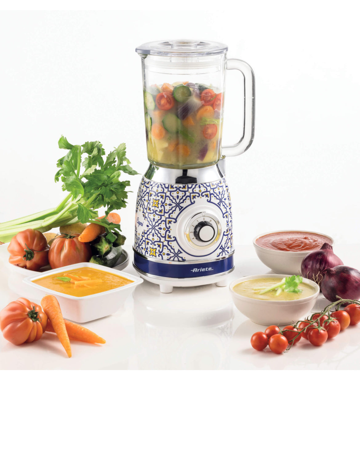 Frullatore con Tazza in Vetro Capri
0583/0C
Tazza in vetro da 1,5 Litri. 4 Velocità + Pulse con funzione tritaghiaccio. 4 Lame in Acciaio Inox.