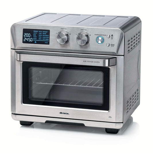 Forno + Friggitrice ad Aria 25L
4629/11
Per grandi quantità di fritto e tanta croccantezza. Adatta a fritture di pesce, carne, crocchette, pizza, patatine e alimenti impanati. Multifunzione ideali per cene in famiglia e con amici.