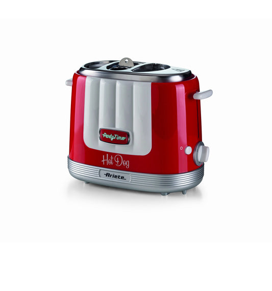 Hot dog Maker Party Time Rosso
0206/00
650 W. Scalda panini e cuoce wurstel. Rosso