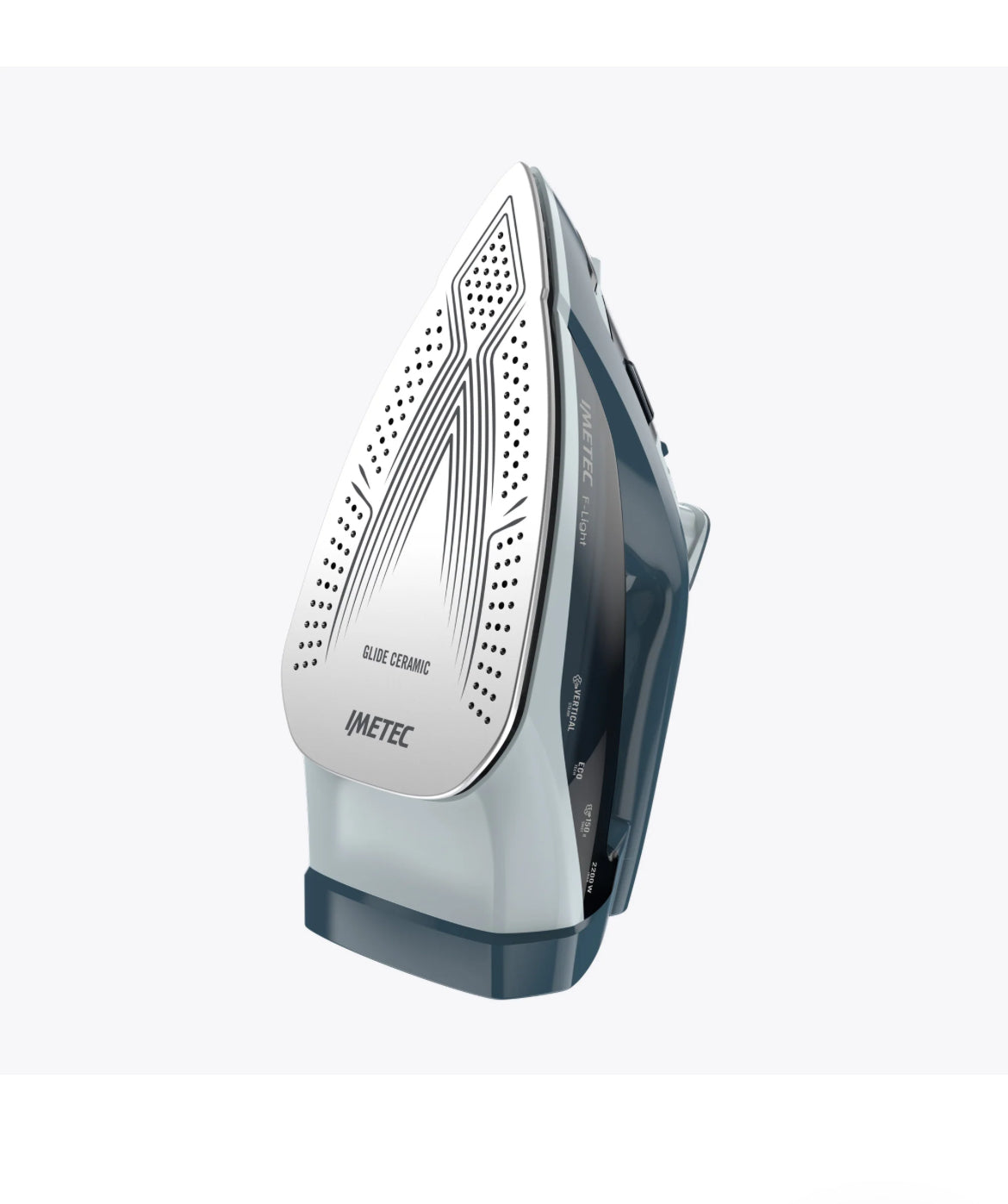 Scorrevole e leggero, stiri senza sforzo e con facilità. Piastra rivestita in ceramica, colpo vapore 150 g, 2200 W. Doppia protezione anticalcare. 9041