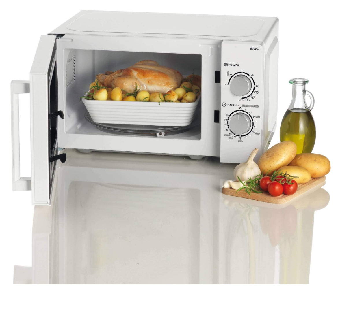 Forno a Microonde Combinato con Grill
0952/00
Forno a microonde con funzione grill. Capacità 20 Litri ideale per riscaldare, cuocere e scongelare in poco tempo. Timer 35 minuti, 5 livelli di potenza, 3 funzioni combinate.