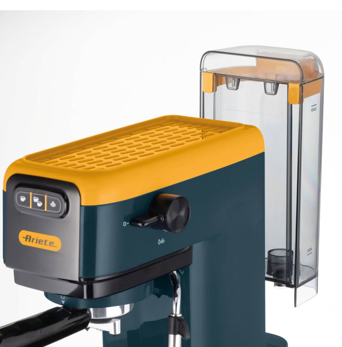 Macchina da caffè espresso Mango Yellow
1399/16
Macchina dal design super slim, 14 cm di larghezza, per caffè, cappuccini, tè e tisane. Compatibile con caffè in polvere e cialde ESE. Giallo