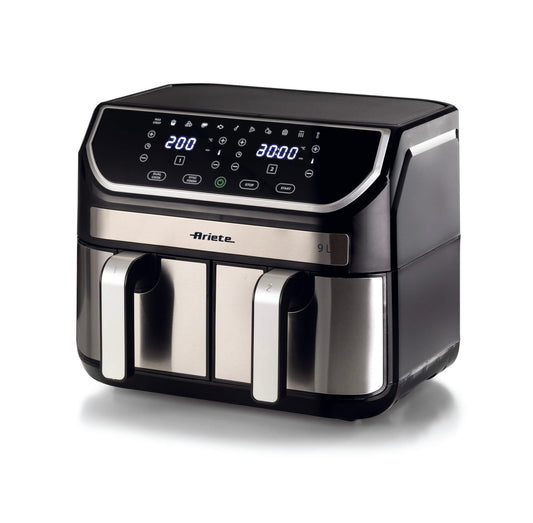 Friggitrice ad aria 9L
4625/00
Per grandi quantità di fritto e tanta croccantezza. Adatta a fritture di pesce, carne, crocchette, patatine e alimenti impanati. 11 programmi preimpostati ideali per cene in famiglia e con amici. BPA Free