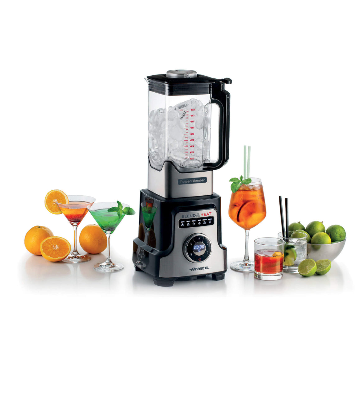 Blend & Heat
0578/00
Power blender multifunzione ad elevate performance in Acciaio Inox. Funzione Soup per frullare e scaldare contemporaneamente. 6 Lame Acciaio Inox e 10 Programmi preimpostati. Tazza da 2 Litri. Doppio sistema di sicurezza EK1