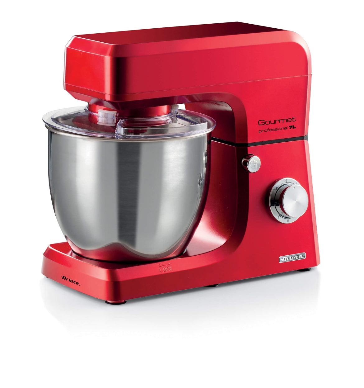 Gourmet Professional 7L senza blender Rosso
1598/01
Per impasti duri e morbidi, per dolci e salati, 3 accessori per ogni ricetta. 6 velocità e funzione Pulse. Rosso